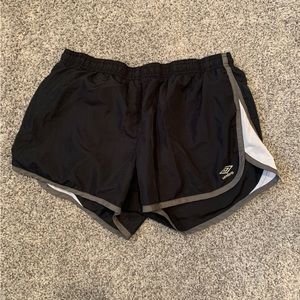 Black running shorts